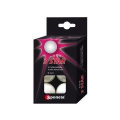 SPONETA Tafeltennis ballen, 3 ster 6-pack