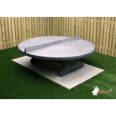 HeBlad Tafeltennistafel Beton rond Antraciet